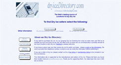 Desktop Screenshot of dryicedirectory.com